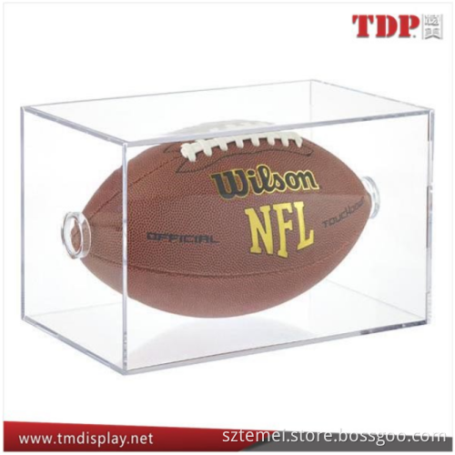 Wholesales Square clear acrylic baseball holders acrylic soccer ball display case acrylic baseball holders for soccer ball